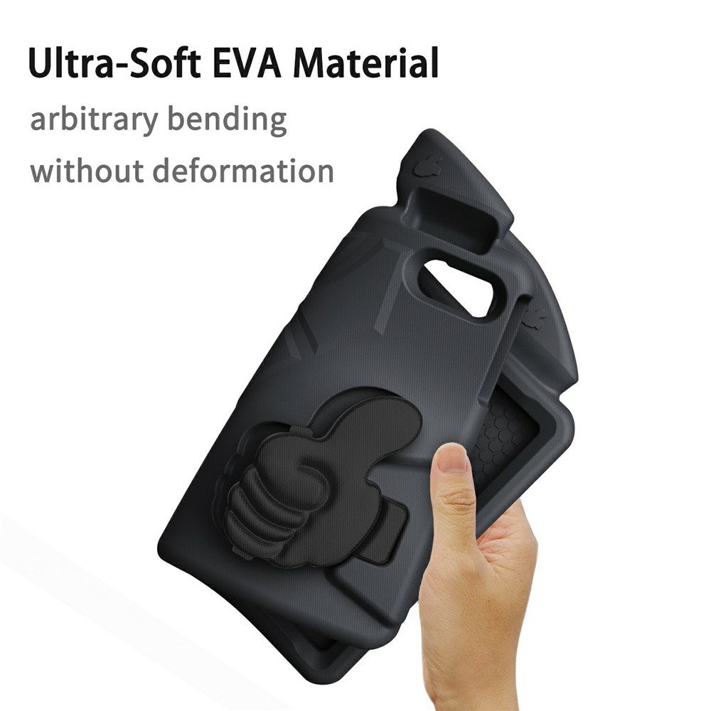 EIDERWOOD iPad Air 11" (2026 / 2025 / 2024) Børne Cover m. Thumb Kickstand - Sort