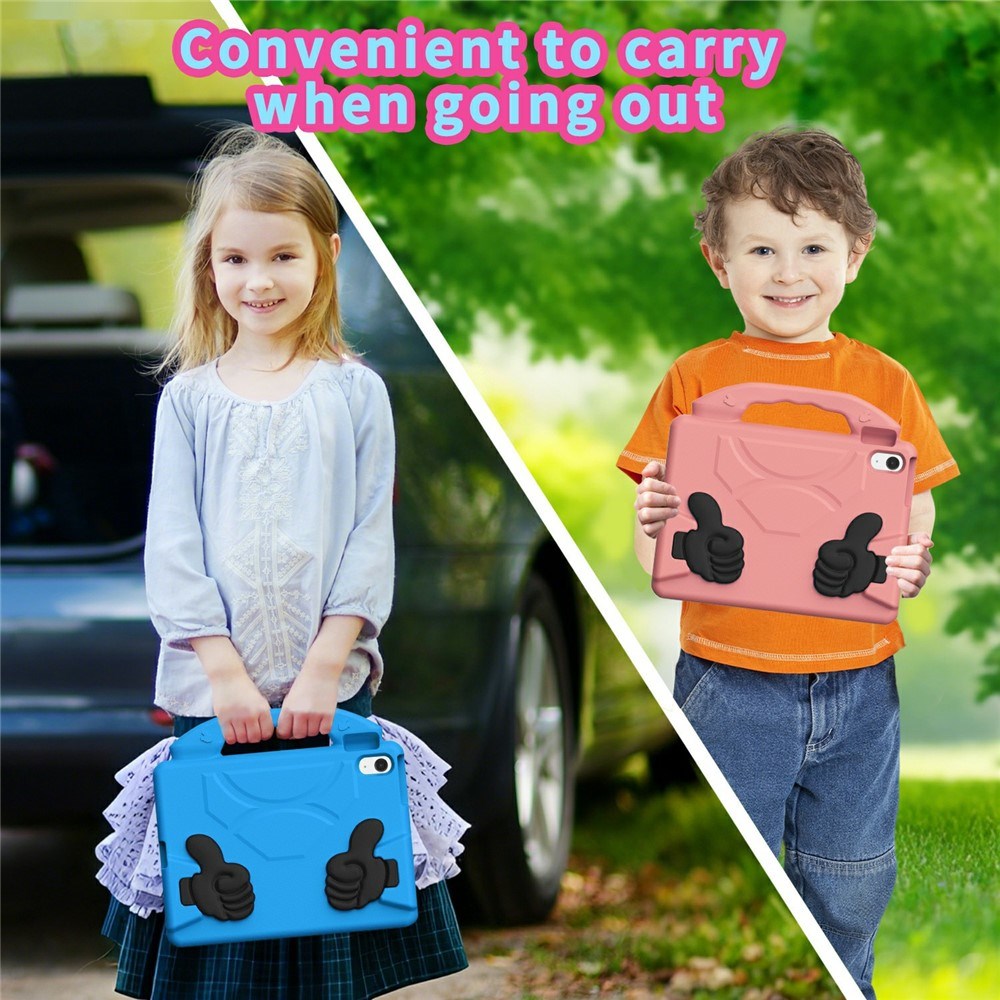EIDERWOOD iPad Air 11" (2026 / 2025 / 2024) Børne Cover m. Thumb Kickstand - Blå