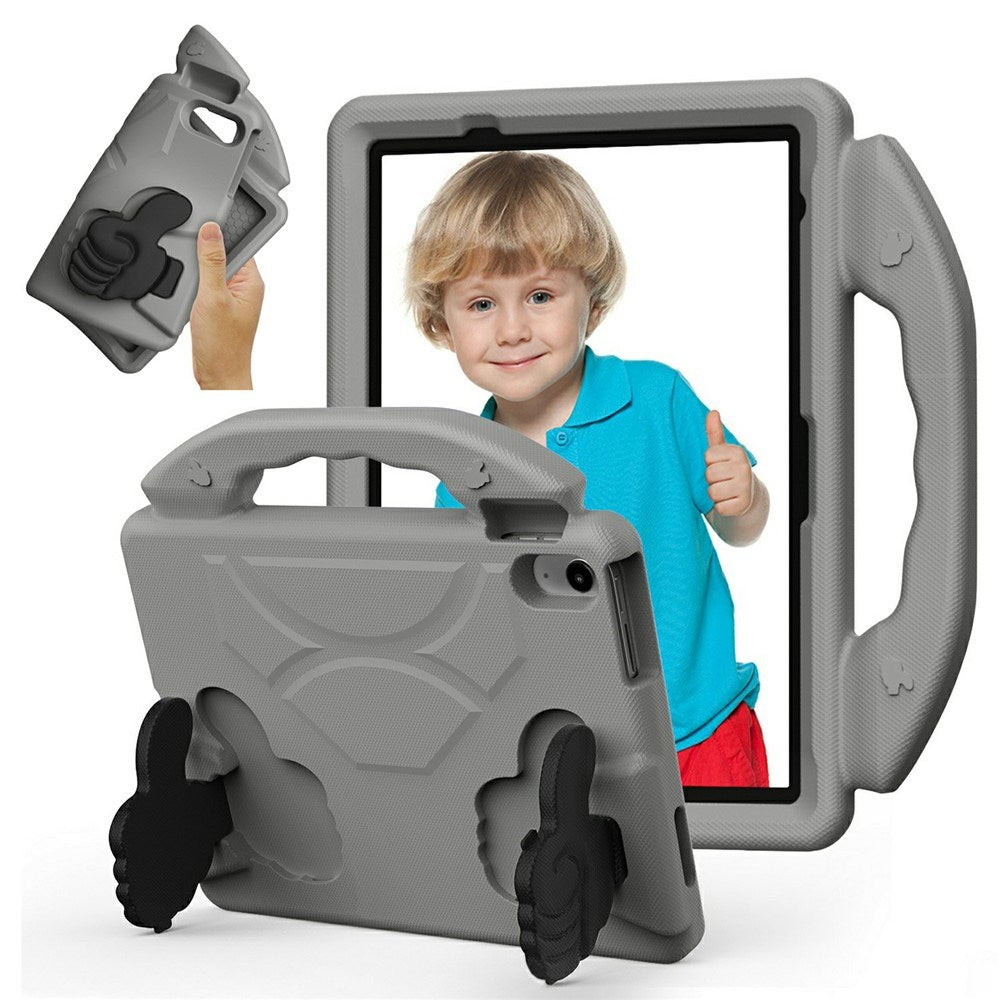 EIDERWOOD iPad Air 11" (2026 / 2025 / 2024) Børne Cover m. Thumb Kickstand - Grå
