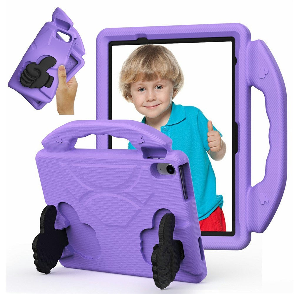 EIDERWOOD iPad Air 11" (2026 / 2025 / 2024) Børne Cover m. Thumb Kickstand - Lilla