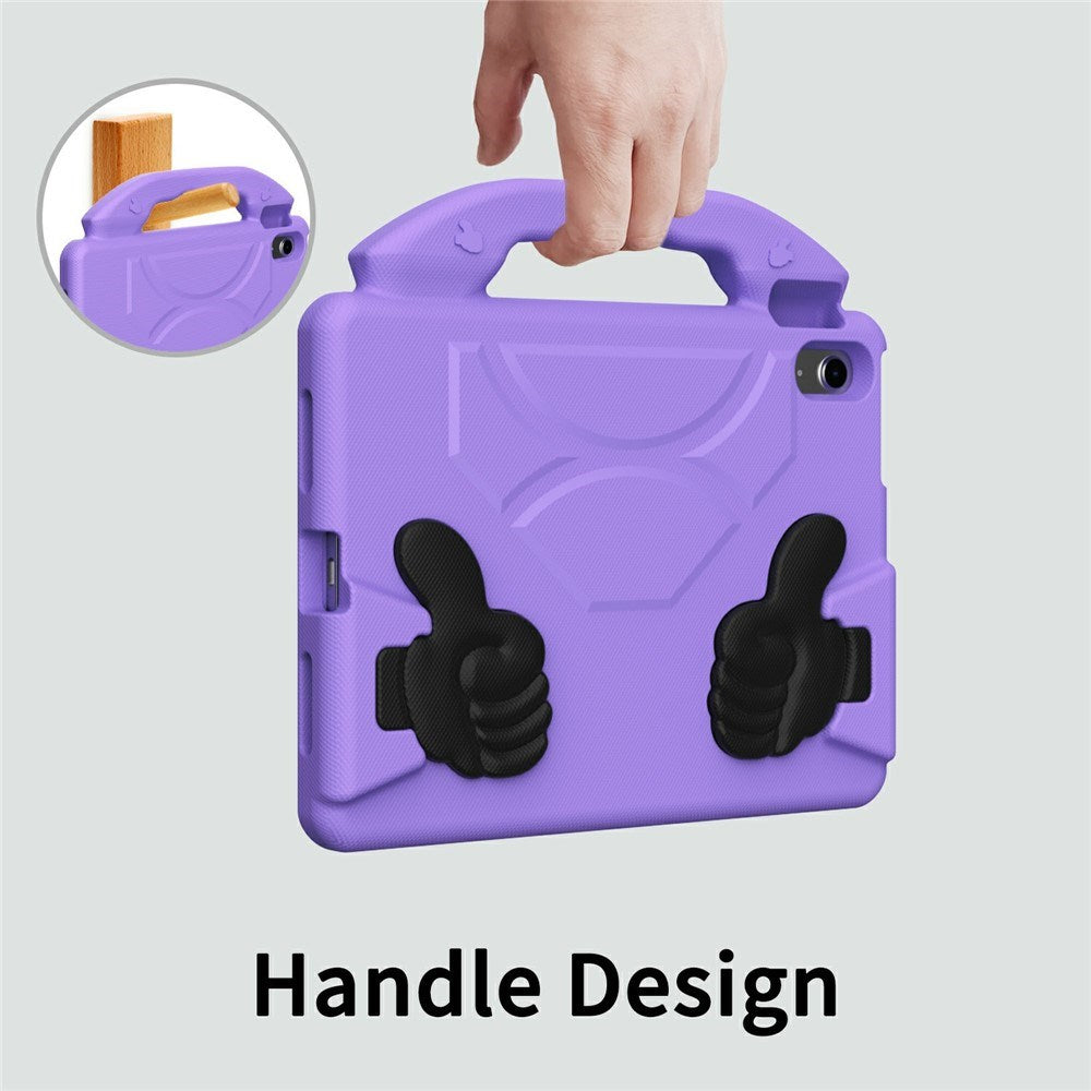 EIDERWOOD iPad Air 11" (2026 / 2025 / 2024) Børne Cover m. Thumb Kickstand - Lilla