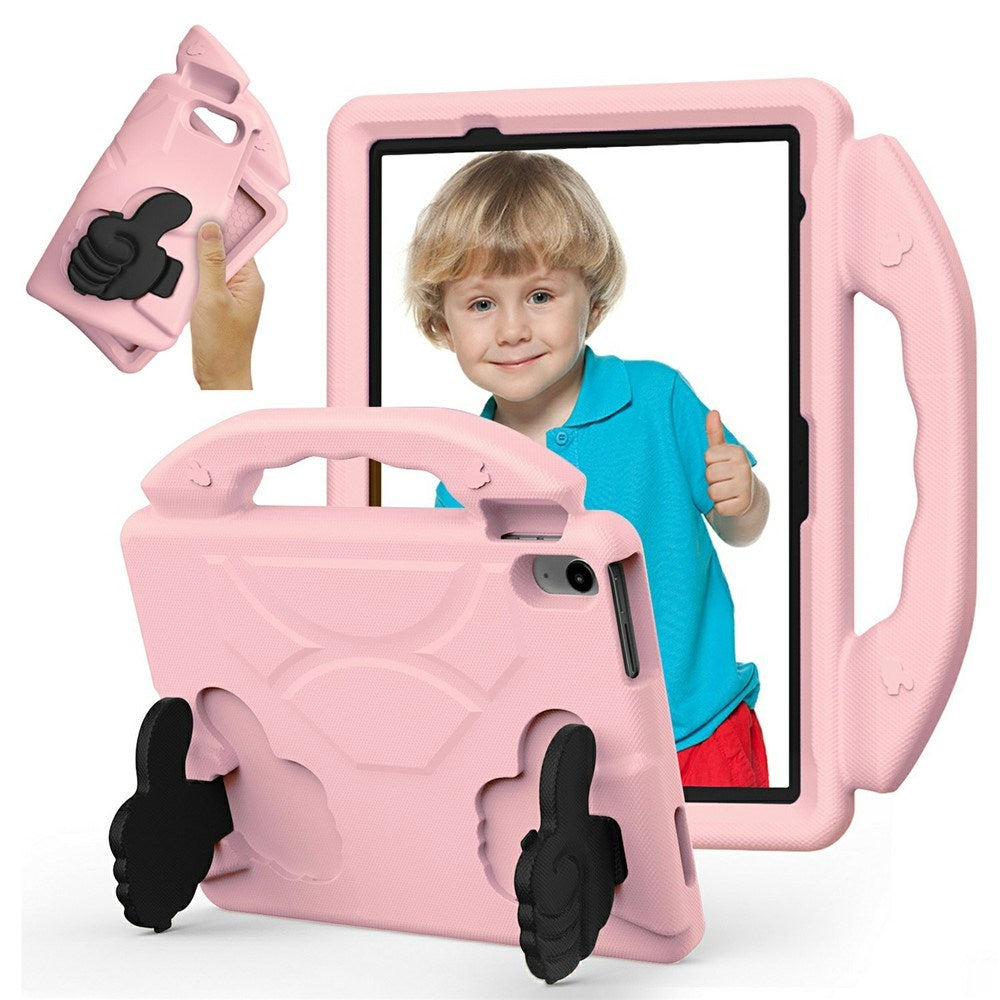 EIDERWOOD iPad Air 11" (2026 / 2025 / 2024) Børne Cover m. Thumb Kickstand - Lyserød