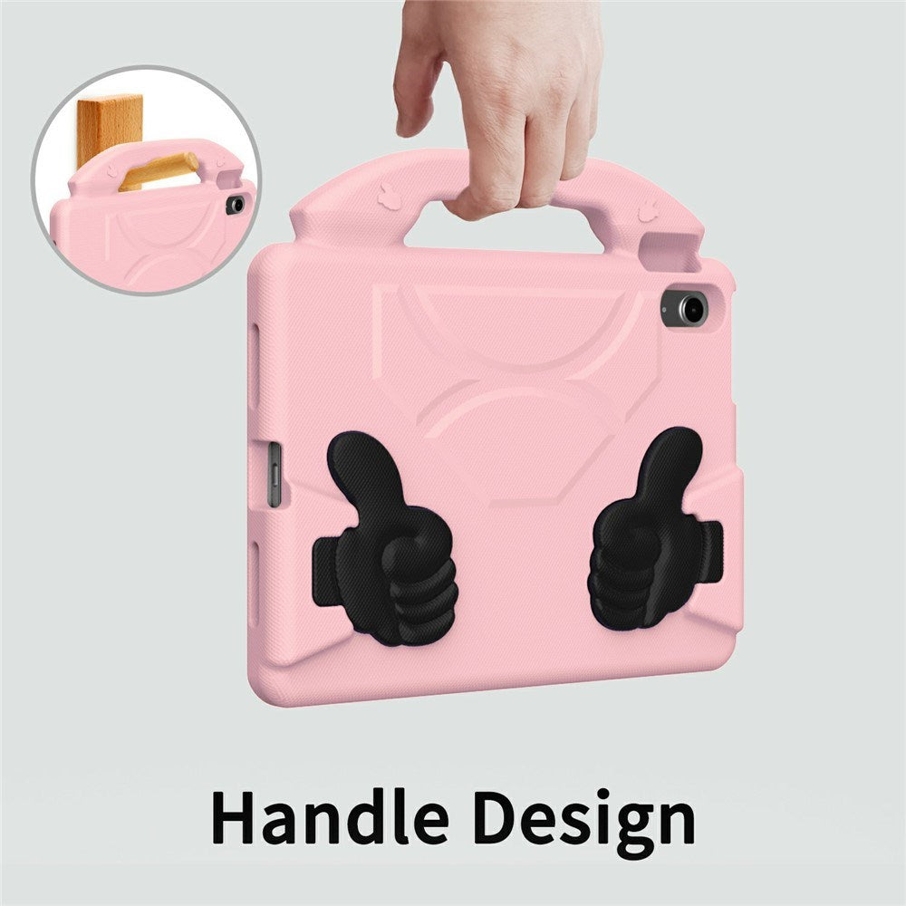 EIDERWOOD iPad Air 11" (2026 / 2025 / 2024) Børne Cover m. Thumb Kickstand - Lyserød