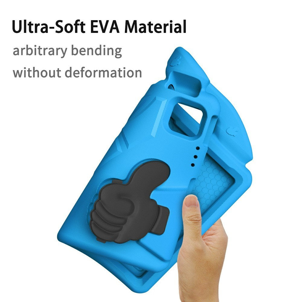 EIDERWOOD iPad Pro 11" (2025 - 2018) / Air (2022 / 2020) Børne Cover m. Thumb Kickstand - Blå