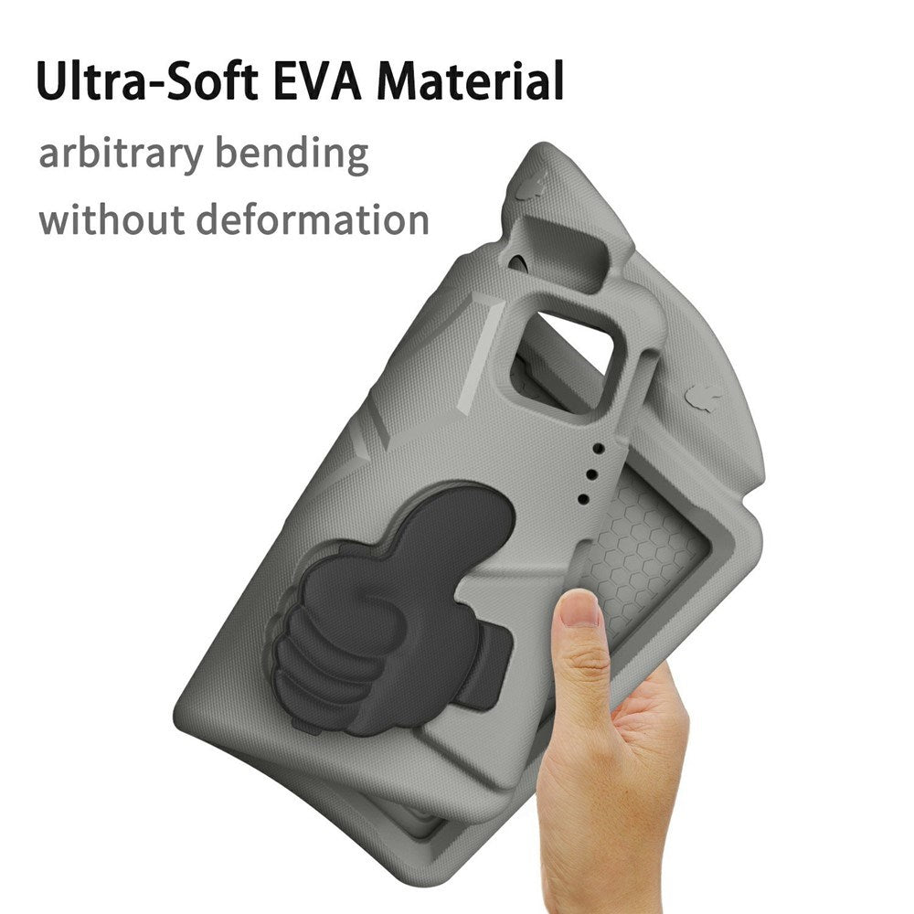 EIDERWOOD iPad Pro 11" (2025 - 2018) / Air (2022 / 2020) Børne Cover m. Thumb Kickstand - Grå