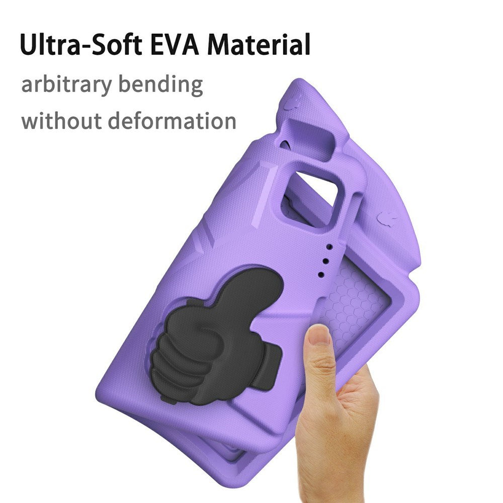 EIDERWOOD iPad Pro 11" (2025 - 2018) / Air (2022 / 2020) Børne Cover m. Thumb Kickstand - Lilla