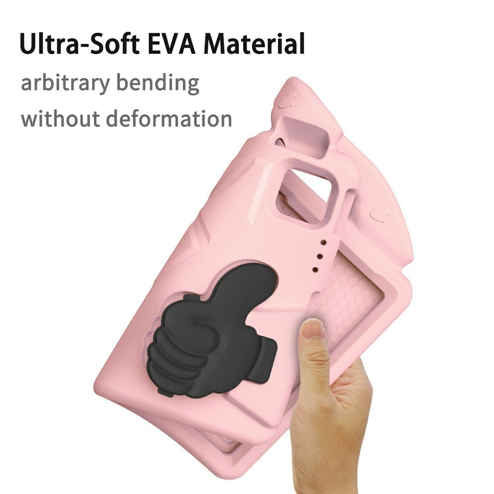 EIDERWOOD iPad Pro 11" (2025 - 2018) / Air (2022 / 2020) Børne Cover m. Thumb Kickstand - Lyserød
