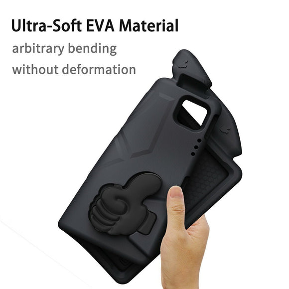 EIDERWOOD iPad Pro 12.9" (2022-2018) / Air 13" (2026-2024) / Pro 13" (2025-2024) Børne Cover m. Thumb Kickstand - Sort