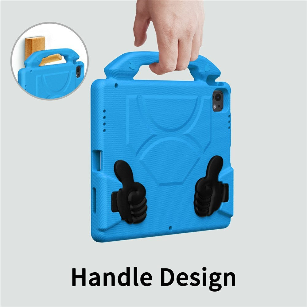 EIDERWOOD iPad Pro 12.9" (2022-2018) / Air 13" (2026-2024) / Pro 13" (2025-2024) Børne Cover m. Thumb Kickstand - Blå