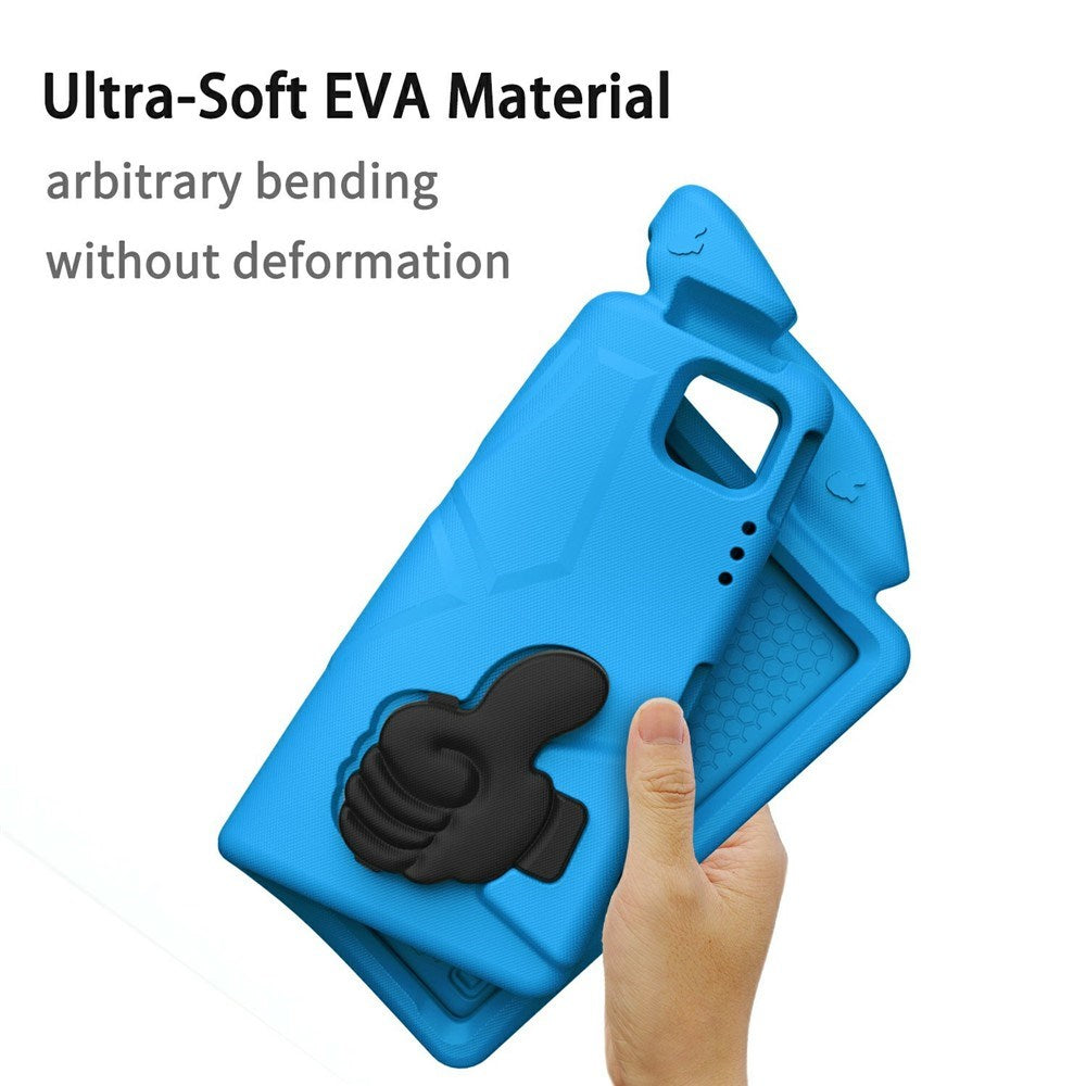 EIDERWOOD iPad Pro 12.9" (2022-2018) / Air 13" (2026-2024) / Pro 13" (2025-2024) Børne Cover m. Thumb Kickstand - Blå