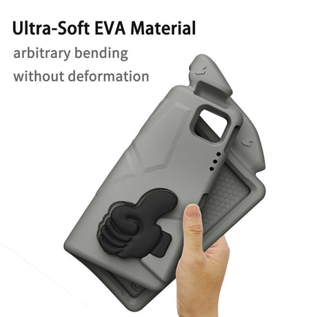 EIDERWOOD iPad Pro 12.9" (2022-2018) / Air 13" (2026-2024) / Pro 13" (2025-2024) Børne Cover m. Thumb Kickstand - Grå