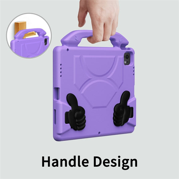 EIDERWOOD iPad Pro 12.9" (2022-2018) / Air 13" (2026-2024) / Pro 13" (2025-2024) Børne Cover m. Thumb Kickstand - Lilla