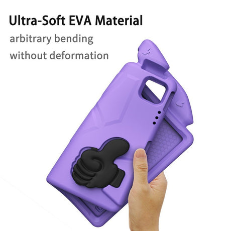 EIDERWOOD iPad Pro 12.9" (2022-2018) / Air 13" (2026-2024) / Pro 13" (2025-2024) Børne Cover m. Thumb Kickstand - Lilla