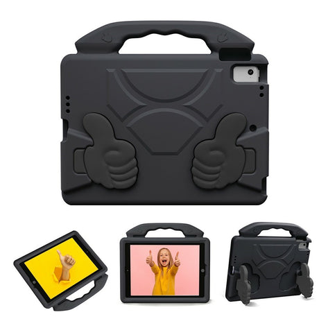 EIDERWOOD iPad 9.7" (2018 / 2017) / Air 2 / Air Børne Cover m. Thumb Kickstand - Sort