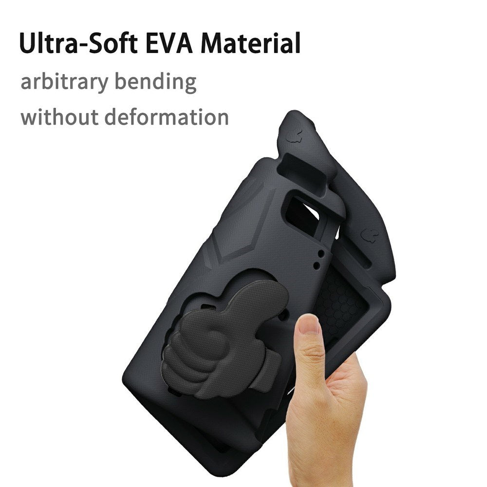 EIDERWOOD iPad 9.7" (2018 / 2017) / Air 2 / Air Børne Cover m. Thumb Kickstand - Sort