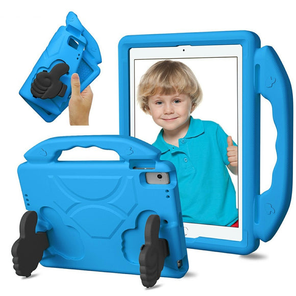 EIDERWOOD iPad 9.7" (2018 / 2017) / Air 2 / Air Børne Cover m. Thumb Kickstand - Blå