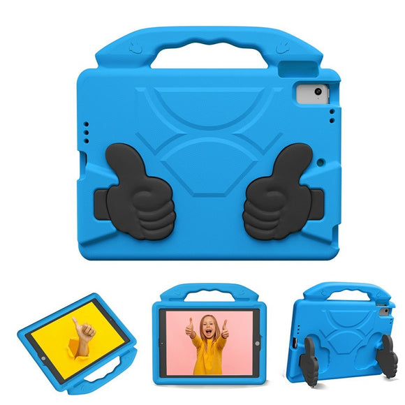 EIDERWOOD iPad 9.7" (2018 / 2017) / Air 2 / Air Børne Cover m. Thumb Kickstand - Blå