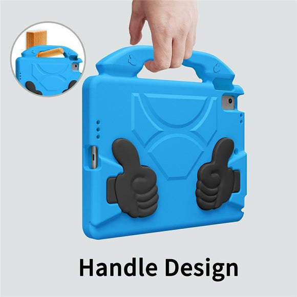 EIDERWOOD iPad 9.7" (2018 / 2017) / Air 2 / Air Børne Cover m. Thumb Kickstand - Blå