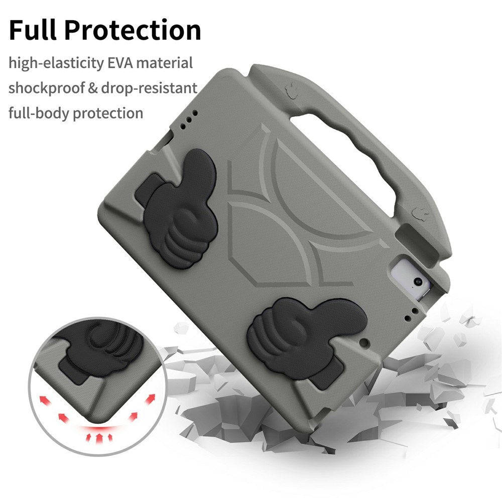 EIDERWOOD iPad 9.7" (2018 / 2017) / Air 2 / Air Børne Cover m. Thumb Kickstand - Grå
