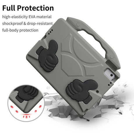 EIDERWOOD iPad 9.7" (2018 / 2017) / Air 2 / Air Børne Cover m. Thumb Kickstand - Grå