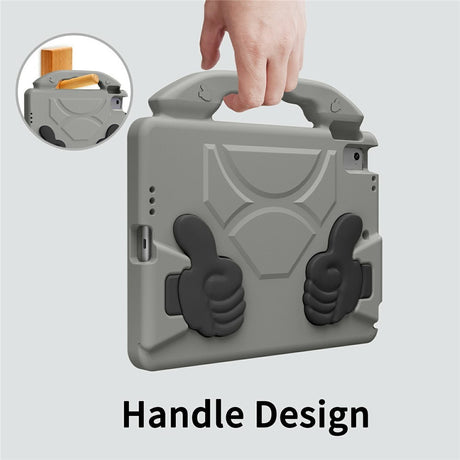 EIDERWOOD iPad 9.7" (2018 / 2017) / Air 2 / Air Børne Cover m. Thumb Kickstand - Grå