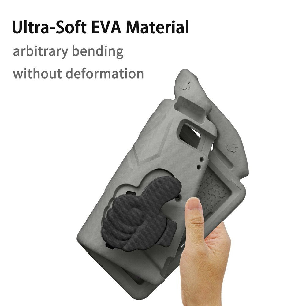 EIDERWOOD iPad 9.7" (2018 / 2017) / Air 2 / Air Børne Cover m. Thumb Kickstand - Grå