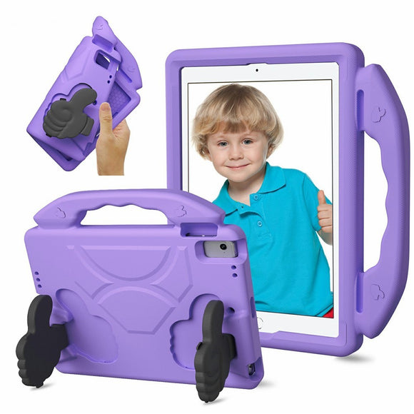 EIDERWOOD iPad 9.7" (2018 / 2017) / Air 2 / Air Børne Cover m. Thumb Kickstand - Lilla