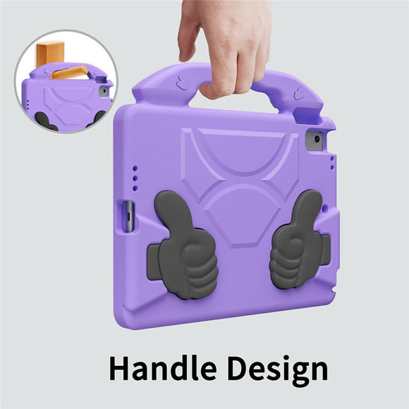 EIDERWOOD iPad 9.7" (2018 / 2017) / Air 2 / Air Børne Cover m. Thumb Kickstand - Lilla