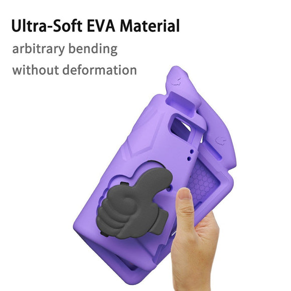 EIDERWOOD iPad 9.7" (2018 / 2017) / Air 2 / Air Børne Cover m. Thumb Kickstand - Lilla