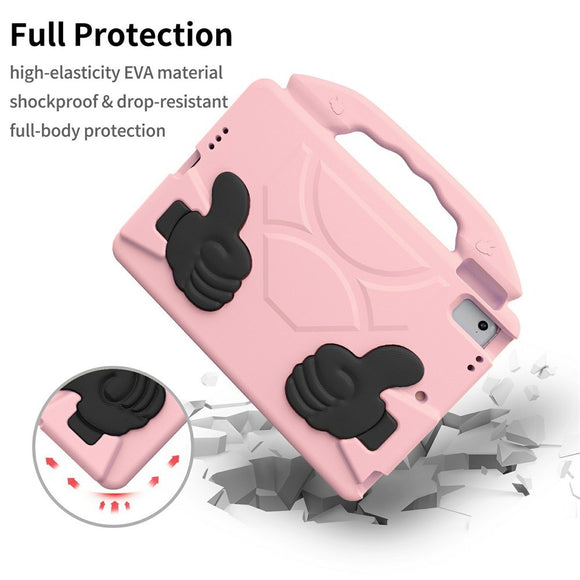 EIDERWOOD iPad 9.7" (2018 / 2017) / Air 2 / Air Børne Cover m. Thumb Kickstand - Lyserød