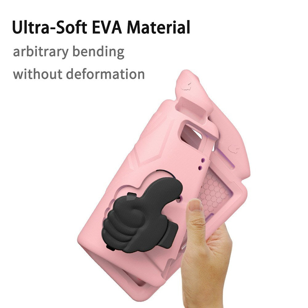 EIDERWOOD iPad 9.7" (2018 / 2017) / Air 2 / Air Børne Cover m. Thumb Kickstand - Lyserød