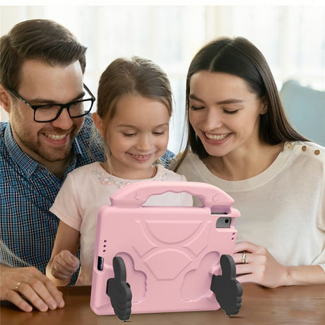 EIDERWOOD iPad 9.7" (2018 / 2017) / Air 2 / Air Børne Cover m. Thumb Kickstand - Lyserød