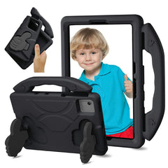 EIDERWOOD Xiaomi Redmi Pad 2 / SE / 6 / 5 / Lenovo Tab M11 / Samsung Galaxy Tab S10 FE / S9 FE / S9 / S8 / S7 Børne Cover m. Thumb Kickstand - Sort