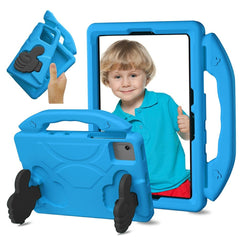 EIDERWOOD Xiaomi Redmi Pad 2 / SE / 6 / 5 / Lenovo Tab M11 / Samsung Galaxy Tab S10 FE / S9 FE / S9 / S8 / S7 Børne Cover m. Thumb Kickstand - Blå