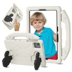 EIDERWOOD Xiaomi Redmi Pad 2 / SE / 6 / 5 / Lenovo Tab M11 / Samsung Galaxy Tab S10 FE / S9 FE / S9 / S8 / S7 Børne Cover m. Thumb Kickstand - Hvid