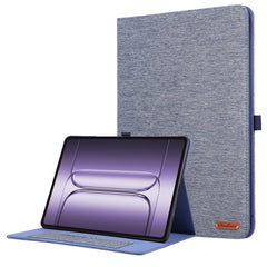 OnePlus Pad 3 Kunstlæder Flip Cover m. Kortholder & Ståfunktion - Blå