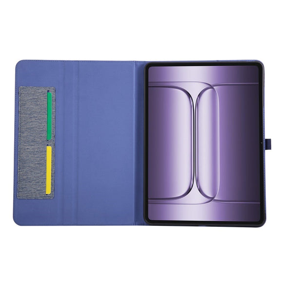 OnePlus Pad 3 Kunstlæder Flip Cover m. Kortholder & Ståfunktion - Blå