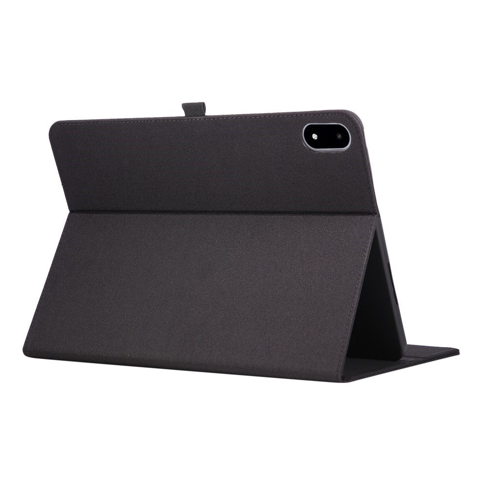 OnePlus Pad 3 Kunstlæder Flip Cover m. Kortholder & Ståfunktion - Sort