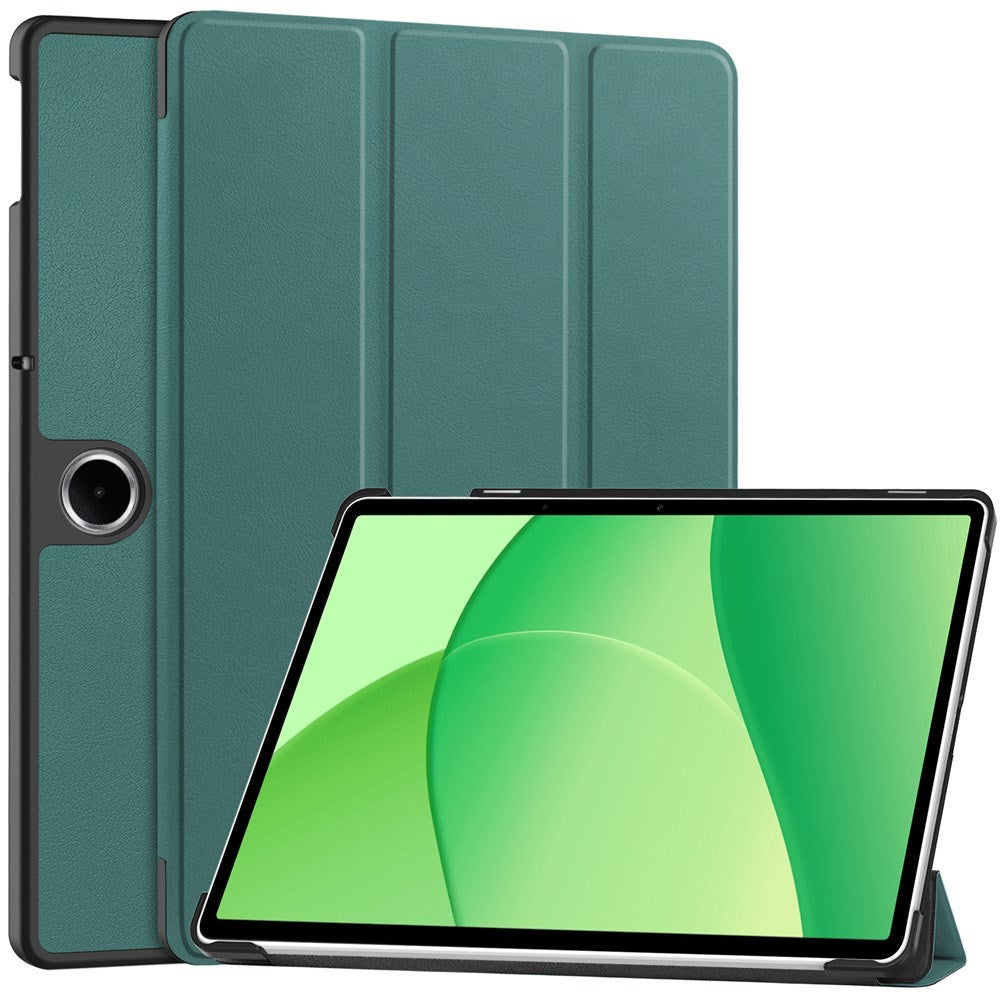 OnePlus Pad Lite EIDERWOOD Kunstlæder Flip Cover m. Ståfunktion - Grøn