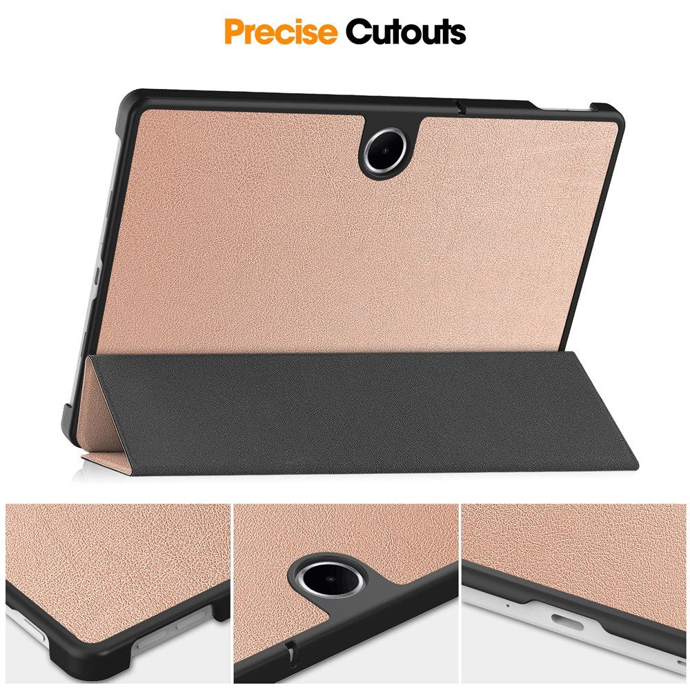 OnePlus Pad Lite EIDERWOOD Kunstlæder Flip Cover m. Ståfunktion - Rose Gold