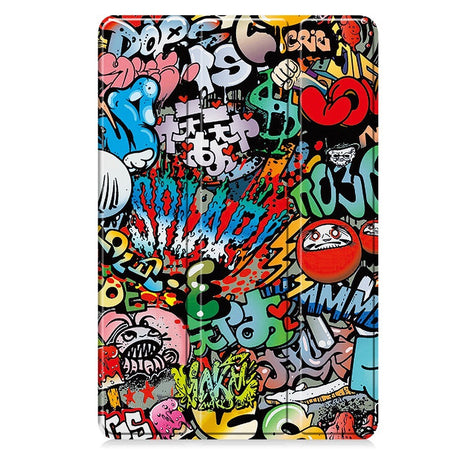 EIDERWOOD OnePlus Pad Lite Kunstlæder Flip Cover - Graffiti