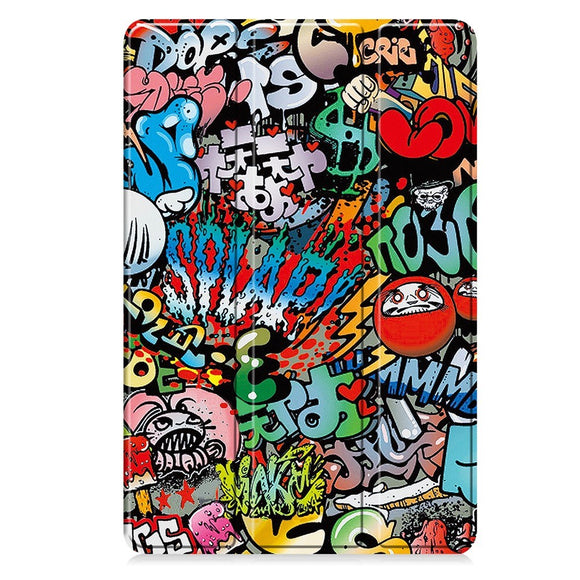 EIDERWOOD OnePlus Pad Lite Kunstlæder Flip Cover - Graffiti