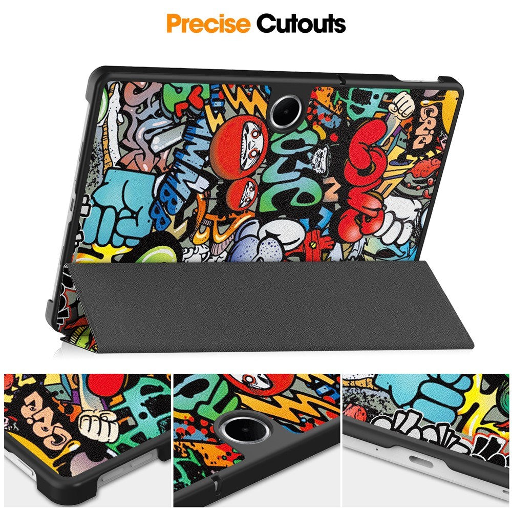 EIDERWOOD OnePlus Pad Lite Kunstlæder Flip Cover - Graffiti