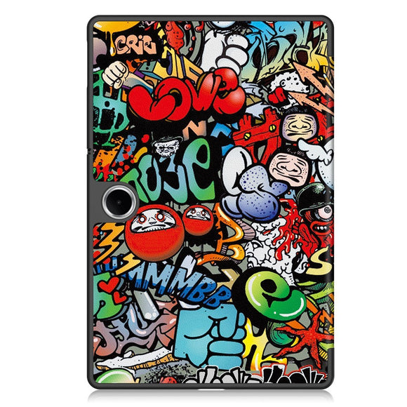 EIDERWOOD OnePlus Pad Lite Kunstlæder Flip Cover - Graffiti
