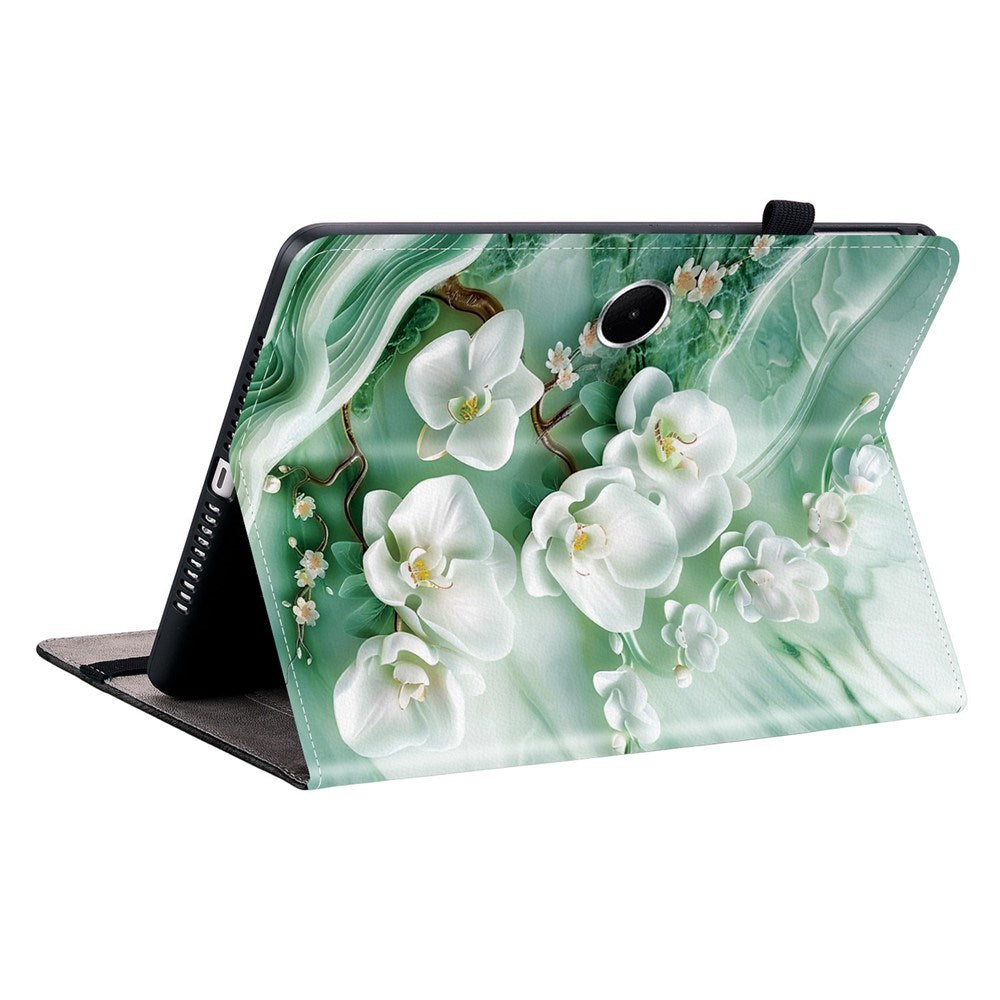 OnePlus Pad Lite EIDERWOOD Kunstlæder Flip Cover m. Motiv - Blomster / Hvid
