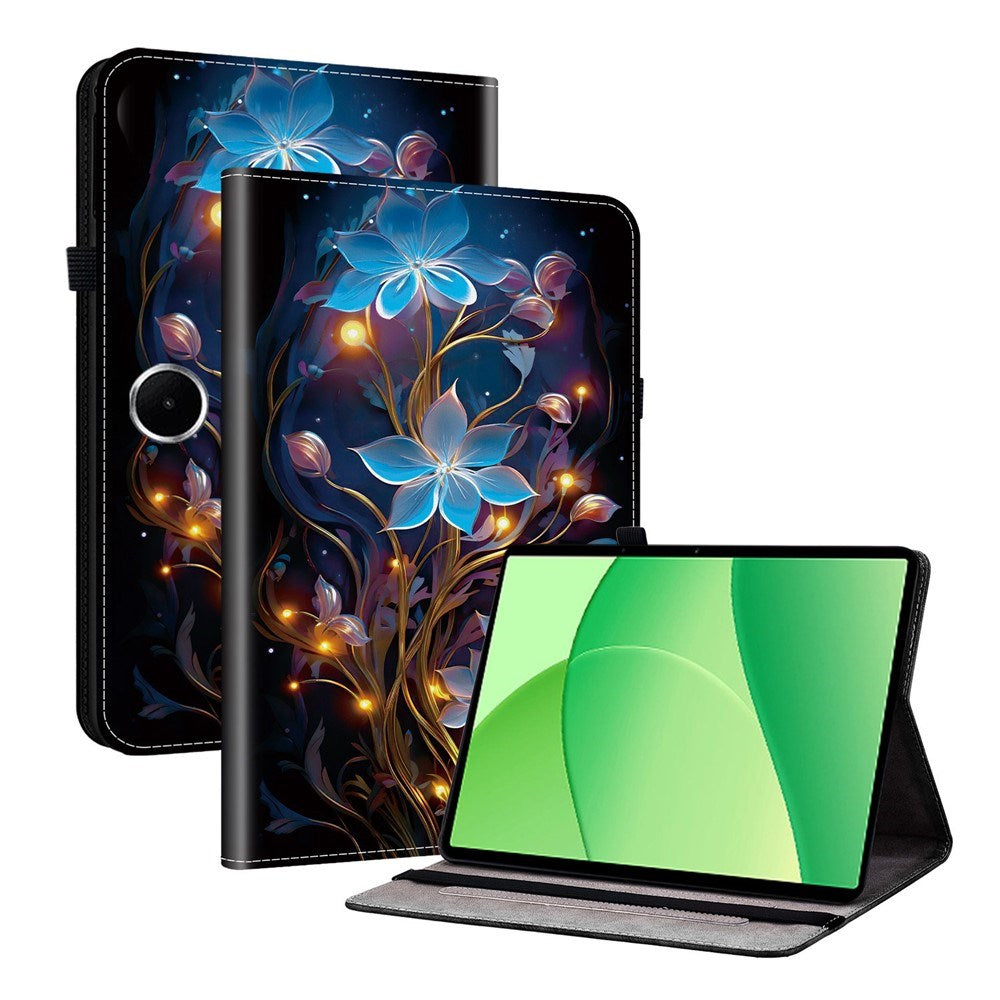 OnePlus Pad Lite EIDERWOOD Kunstlæder Flip Cover m. Motiv - Ildkrone Blomst
