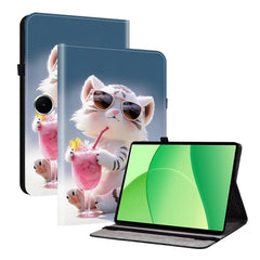 OnePlus Pad Lite EIDERWOOD Kunstlæder Flip Cover m. Motiv - Kat