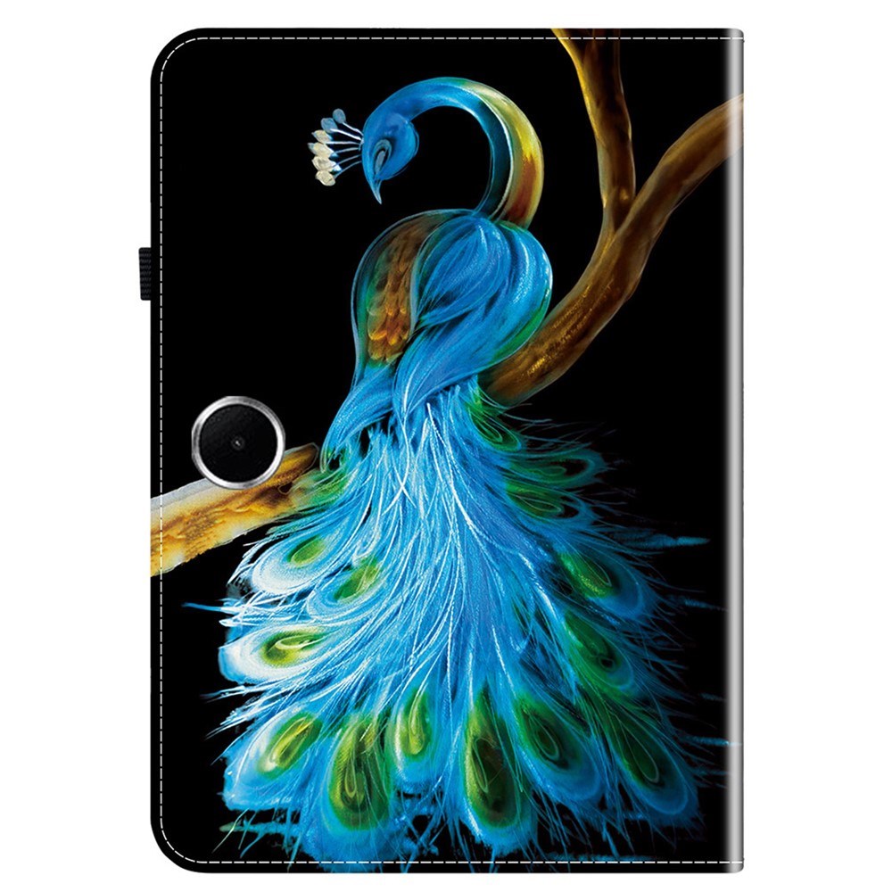 OnePlus Pad Lite EIDERWOOD Kunstlæder Flip Cover m. Motiv - Påfugl