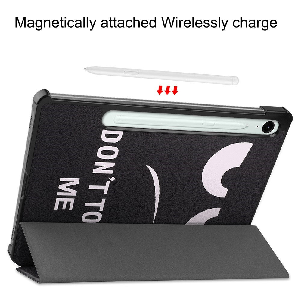 EIDERWOOD Samsung Galaxy Tab S11 / S10 Lite Kunstlæder Flip Cover m. Motiv - "Don't Touch Me"