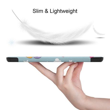 EIDERWOOD Samsung Galaxy Tab S11 / S10 Lite Kunstlæder Flip Cover m. Motiv - Enhjørning